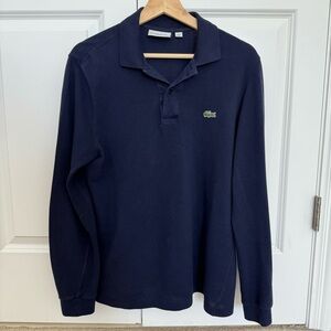 Lacoste long sleeve cotton polo